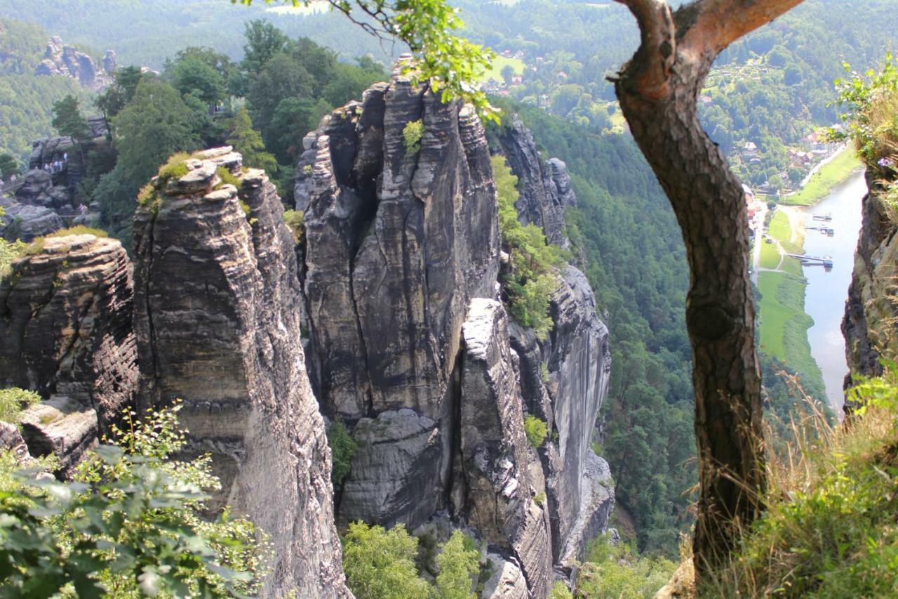Pension Zaukeneck Bad Schandau Dış mekan fotoğraf
